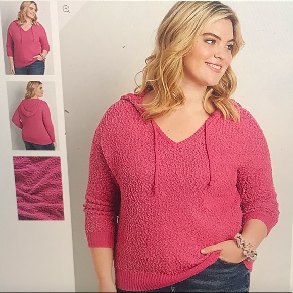 Plus Sz 2X Popcorn Pullover Sweater - Picture 6 of 12